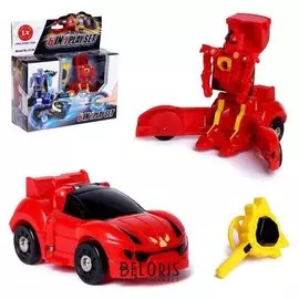 Робот-трансформер «Пламя», с запуском, трансформируется при столкновении