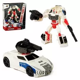 Робот-трансформер Полицейский с элементами из металла