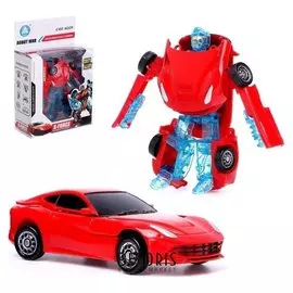Робот-трансформер Спорткар с металлическими элементами
