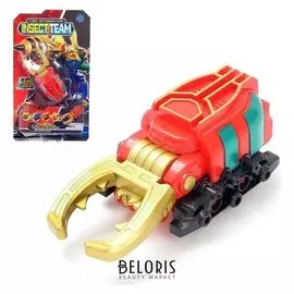 Робот-трансформер «Жук», красный, инерция