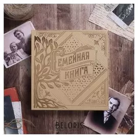 Родословная книга в коробке "Семейная книга", 21,5 х 23,7 см