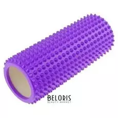 Роллер массажный для йоги 32 х 12 см, цвет фиолетовый
