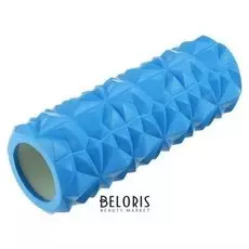 Роллер массажный для йоги 33 х10 см, цвет синий