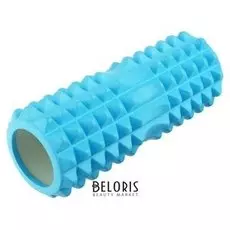 Роллер массажный для йоги 33 х 10 см, цвет синий