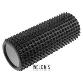 Роллер массажный для йоги 33 х 12 см, цвет чёрный