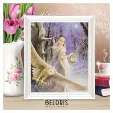 Роспись по холсту "Маг" по номерам с красками по 3 мл+ кисти+инстр+крепеж 30*40