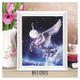 Роспись по холсту «Пегас» по номерам с красками по 3 мл+ кисти+крепеж, 30×40 см