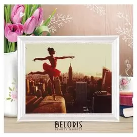 Роспись по холсту «Смелая балерина» по номерам с красками по 3 мл+ кисти+крепеж, 30×40 см