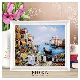 Роспись по холсту "Венеция" по номерам с красками по 3 мл+ кисти+инстр-я+крепеж 30*40