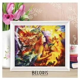 Роспись по холсту «Время стихий» по номерам с красками по 3 мл+ кисти+крепеж, 30×40 см