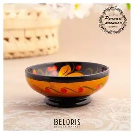 Розетка, 10×4 см, хохлома