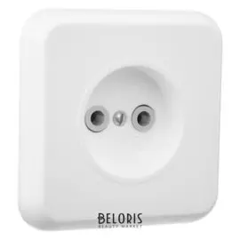 Розетка Duwi "Альфа", одноместная, скрытая, белая