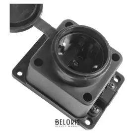 Розетка каучуковая Smartbuy, настенная, 16 A, 2P + PE, 250 В, с защитной крышкой, Ip44