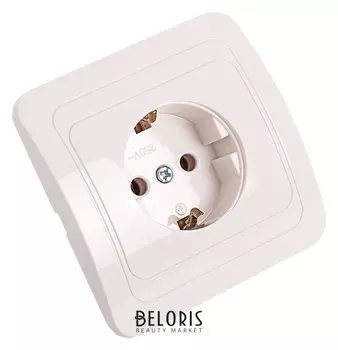 Розетка Smartbuy "Марс", 16 А, с заземлением, белая