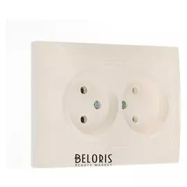 Розетка Smartbuy "Венера", 10 А, двухместная, скрытая, без з/к, керамика, белая