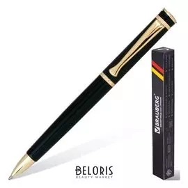 Ручка бизнес-класса шариковая Brauberg "Perfect Black", корпус черный, узел 1 мм, линия письма 0,7 мм, синяя