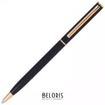 Ручка бизнес-класса шариковая Brauberg "Slim Black", корпус черный, узел 1 мм, линия письма 0,7 мм, синяя