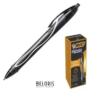 Ручка гелевая автоматическая BIC Gelocity Quick Dry, узел 0.7 мм, линия 0.35 мм, чернила черные