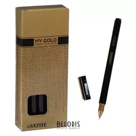 Ручка гелевая Devente My Gold, чёрные чернила, 0.5 мм, чёрный корпус
