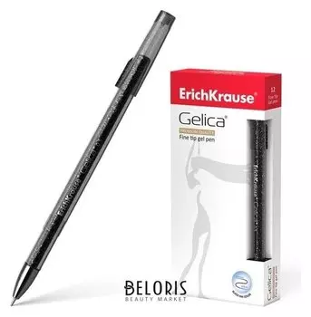 Ручка гелевая Gelica, узел 0.5 мм, чернила чёрные