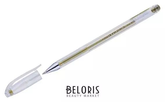 Ручка гелевая Metallic Crown Hjr-500gsm, чернила золото, узел 0.7 мм