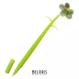 Ручка гелевая-прикол "Цветок зеленый", в пакете