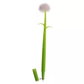 Ручка гелевая-прикол "Одуванчик розовый", в пакете