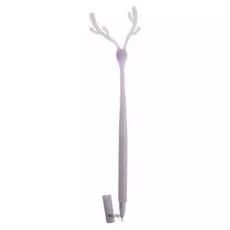 Ручка гелевая-прикол "Олень сиреневый", в пакете