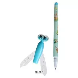 Ручка гелевая-прикол "Стрекоза голубая", в пакете