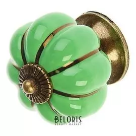 Ручка-кнопка Ceramics 001, керамическая, фисташковая