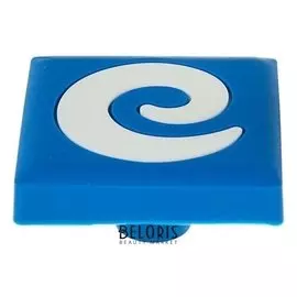 Ручка кнопка детская KID 027, "Буква Е", резиновая