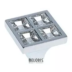 Ручка кнопка Pk038cr хром, индивидуальная упаковка