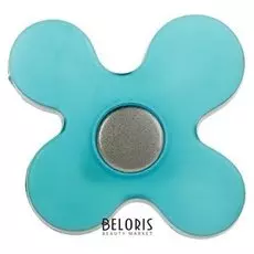 Ручка кнопка Plastic 002 пластик синяя, индивидуальная упаковка