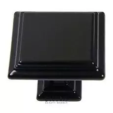 Ручка кнопка рк119bl, черная