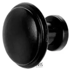 Ручка кнопка Vintage 012 черная, индивидуальная упаковка