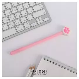 Ручка "Лапка" розовая