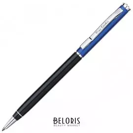 Ручка подарочная шариковая Pierre Cardin "Gamme", корпус черный/синий, алюминий, хром, синяя