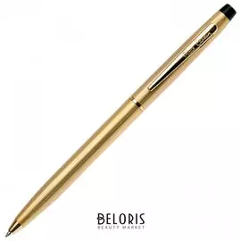 Ручка подарочная шариковая Pierre Cardin "Gamme", корпус латунь, золотистые детали, синяя