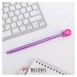 Ручка розовый кристалл "Роза"