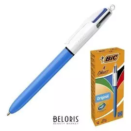 Ручка шариковая автоматическая BIC 4colours Original, 4-цветная, линия 0,32 мм, синий, чёрный, красный, зелёный