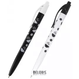 Ручка шариковая автоматическая Black white Coffee