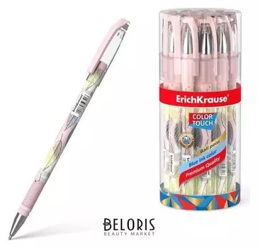 Ручка шариковая Erichkrause Colortouch Flora, узел 0.7мм, чернила/синие 50741