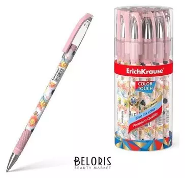 Ручка шариковая Erichkrause Colortouch Flower Cocktail, узел 0.7мм, чернила/синие 50818