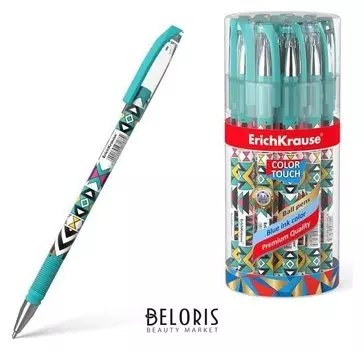 Ручка шариковая Erichkrause Colortouch Ornament, узел 0.7мм, чернила/синие 50820
