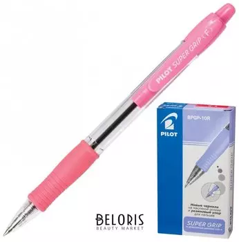 Ручка шариковая масляная автоматическая с грипом Super Grip