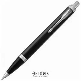 Ручка шариковая Parker "Im Core Black Lacquer Ct", корпус черный глянцевый лак, хромированные детали, синяя