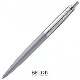 Ручка шариковая Parker "Jotter Xl", утолщенный корпус, серый матовый лак, детали из нержавеющей стали, синяя