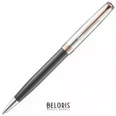 Ручка шариковая Parker "Sonnet Explore Pgt", корпус темно-серый, детали розовое золото, черная