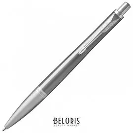 Ручка шариковая Parker "Urban Premium Silvered Powder Ct", корпус серебристый, хромированные детали, синяя