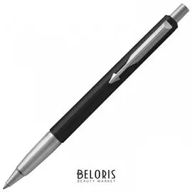 Ручка шариковая Parker "Vector Standard Black Ct", корпус черный, детали из нержавеющей стали, синяя